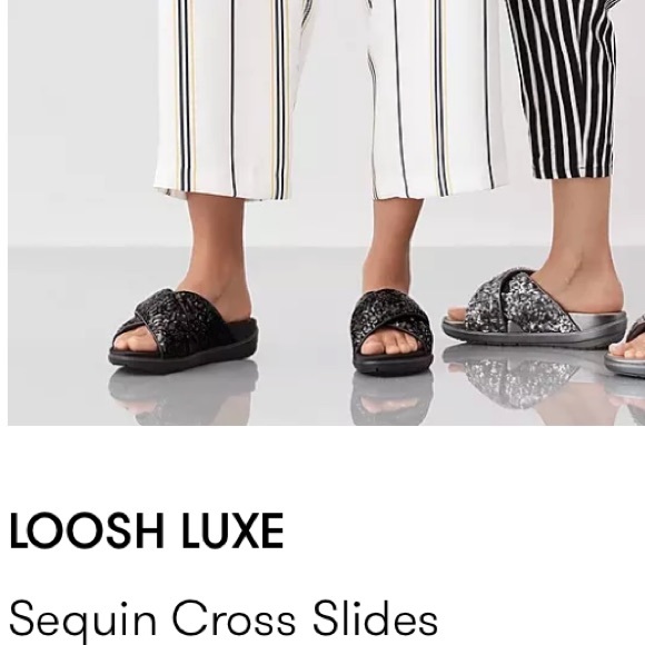 Limited Edition Fitflop Loosh Luxe Glitter Sandals - Picture 2 of 8